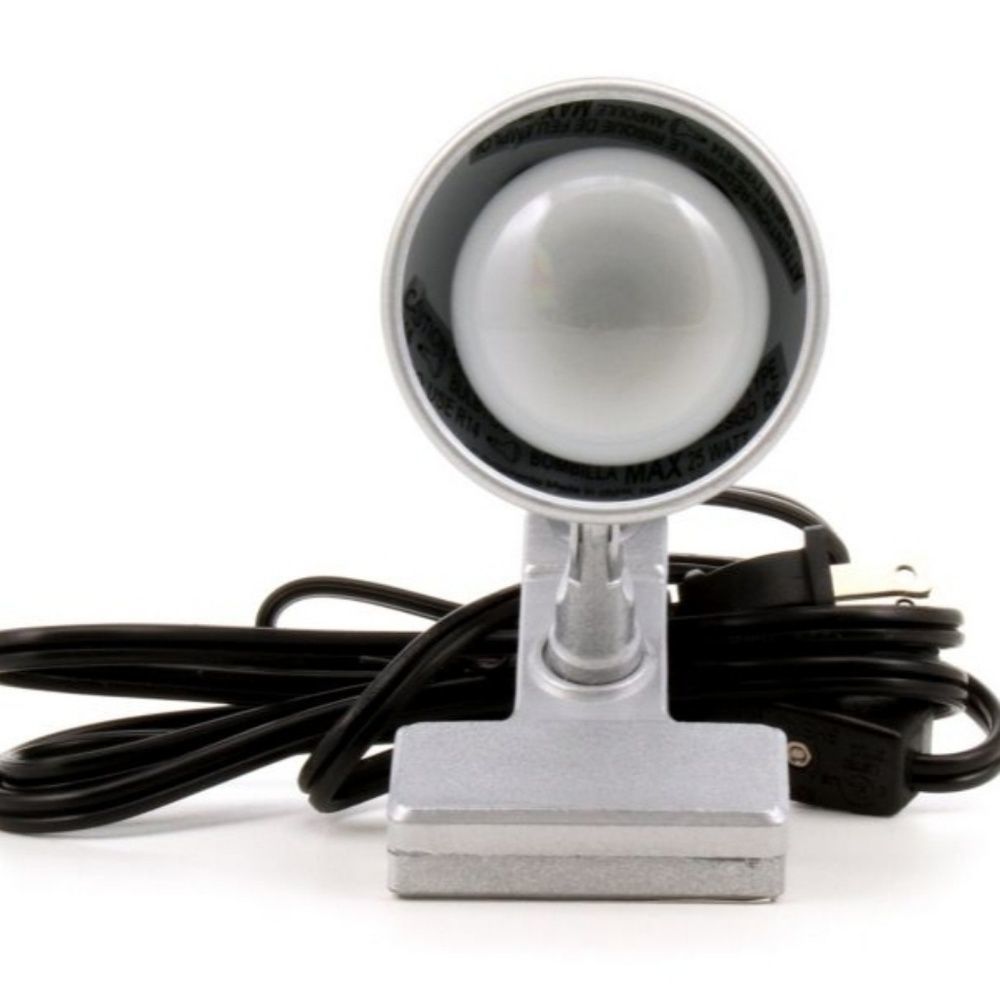 π
ΊDESK Lamp Clip On Silver Nickle Matte Finish Incandescent - Picture 2 of 4